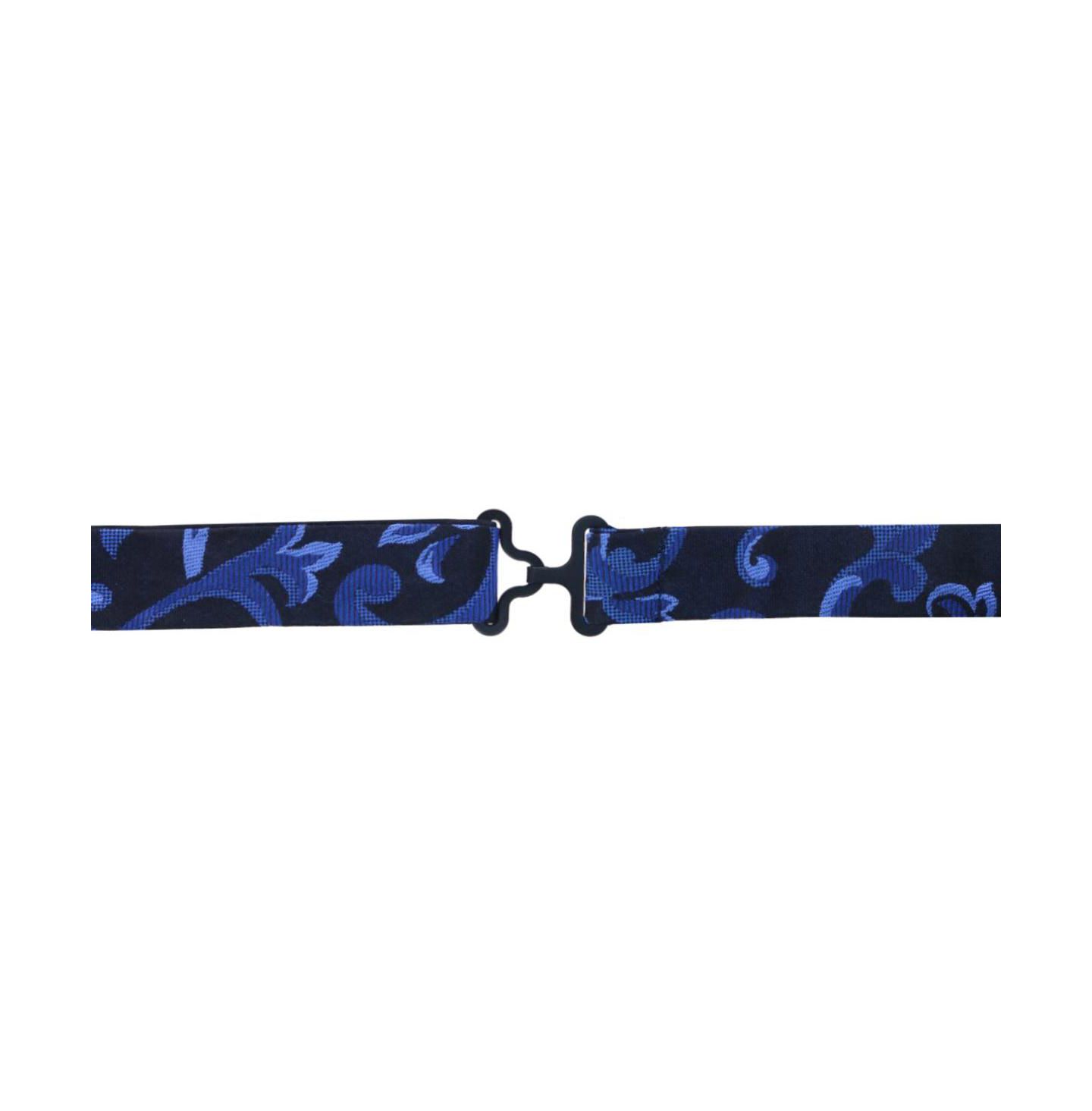 Мужские галстуки TRAFALGAR Christian the Romantic Brocade Silk Bow Tie, цвет: Королевский синий — фото 4