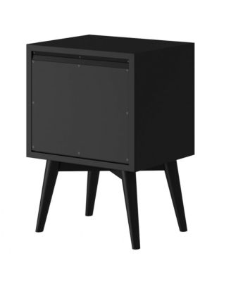 Sturdy Two-Drawer Solid Wood Nightstand for Bedside Essentials
