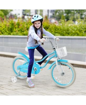 18-Inch Kids Bike with Dual Brakes and Adjustable Seat, Lightweight for Ages 3-8
