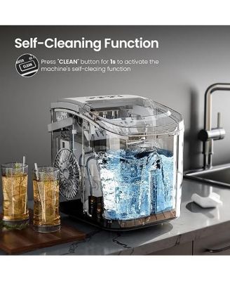 Countertop Ice Maker with Handle, Produces