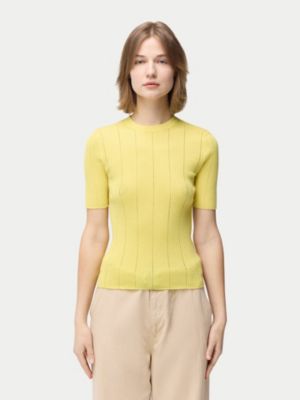 Women's Ajour-Knit Cashmere Silk Top