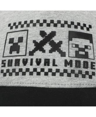 Boys Survival Mode Youth Gray & Black Traditional Adjustable Hat