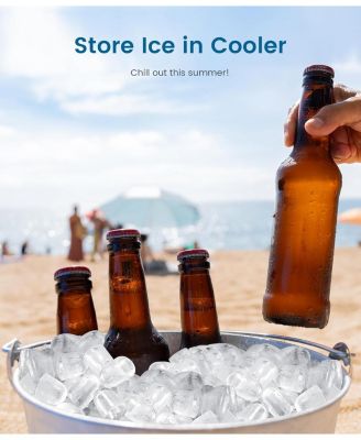 Ice Makers Countertop, Portable Ice Machine with Carry Handle, 26.5lbs/24Hrs, 6Mins/9 Ice Cubes, Self-Cleaning Countertop Ice Maker with Ice Basket/Scoop,for Home Bar Camping RV