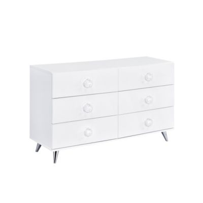 6-Drawer Manufactured Wood Dresser – Sleek Double Dresser for Clothes and Accessories
