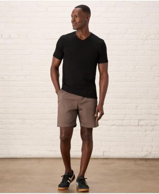 Men's Organic Cotton Luxe Stretch Jersey Slim V-Neck Tee