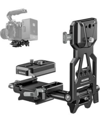 Foldable V Mount Battery Plate with Arca Type Camera Baseplate for RS4 RS3 Gimbal & Tripod, Lightweight DSLR Camera Video Rig Compatible with SmallRig V Mount Battery & Cage, PS015