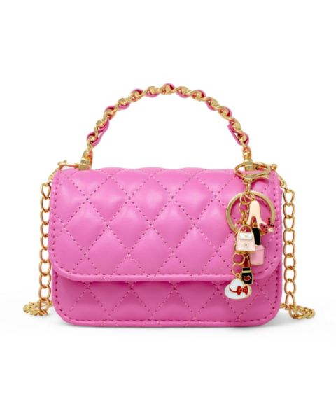 Сумка Tiny Treats + Zomi Gems Classic Link Chain Top Handle Handbag, Hot Pink для девочек, цвет: Розовый