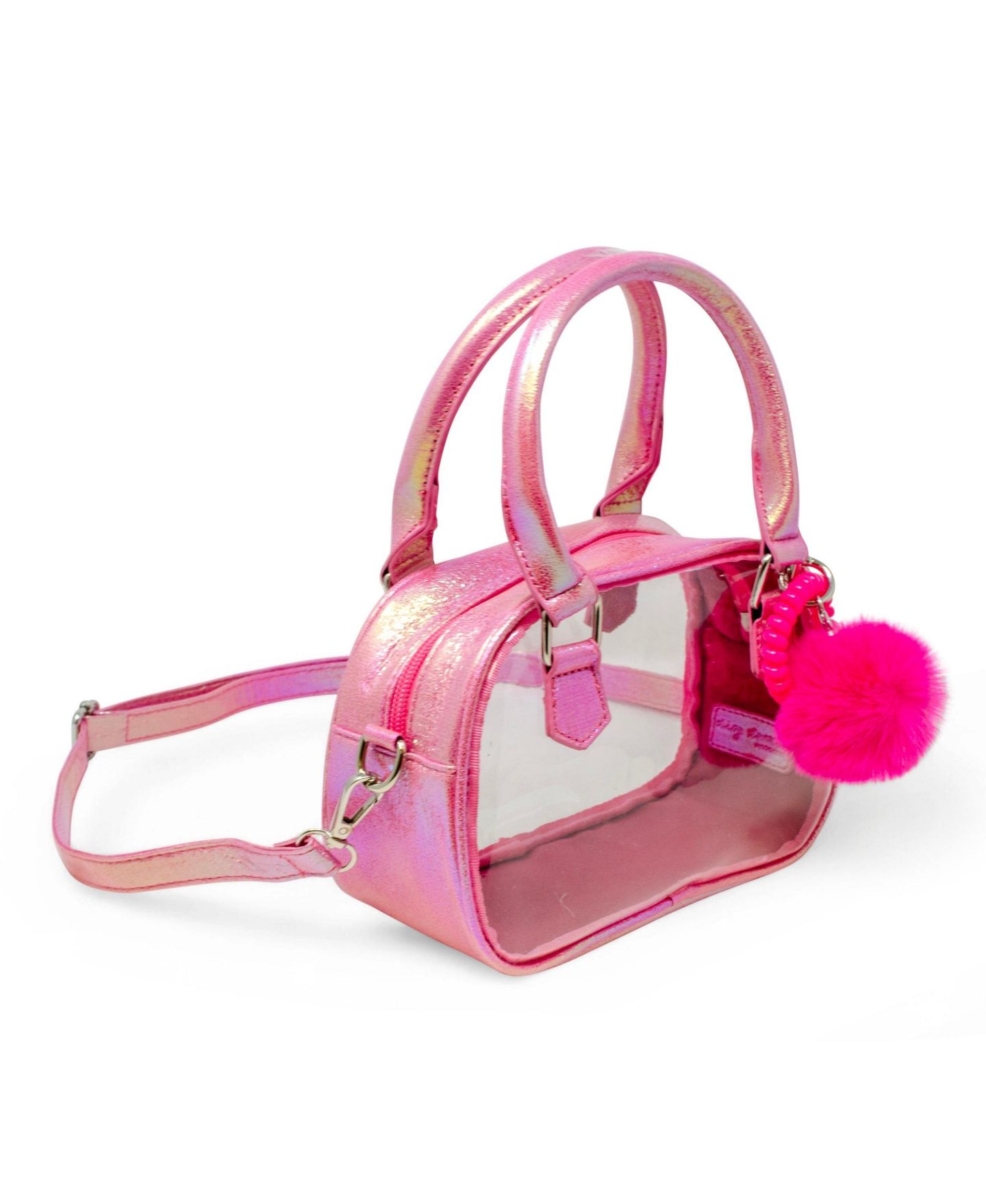 Сумка Tiny Treats + Zomi Gems Game Day Glam Clear Crossbody Handbag, Hot Pink для девочек, цвет: Розовый, вариант 1 — фото 3