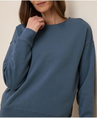 Women's Organic Cotton Cloud Brushed Fleece Crew Sweatshirt