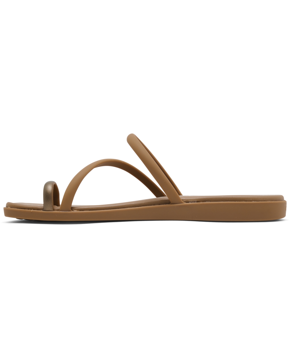 Crocs Women's Miami Metallic Toe Loop Sandals From Finish Line In Tan,bronze