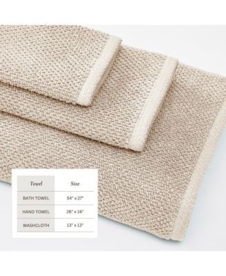 Cotton Textured 6-Piece Bath Towel Set