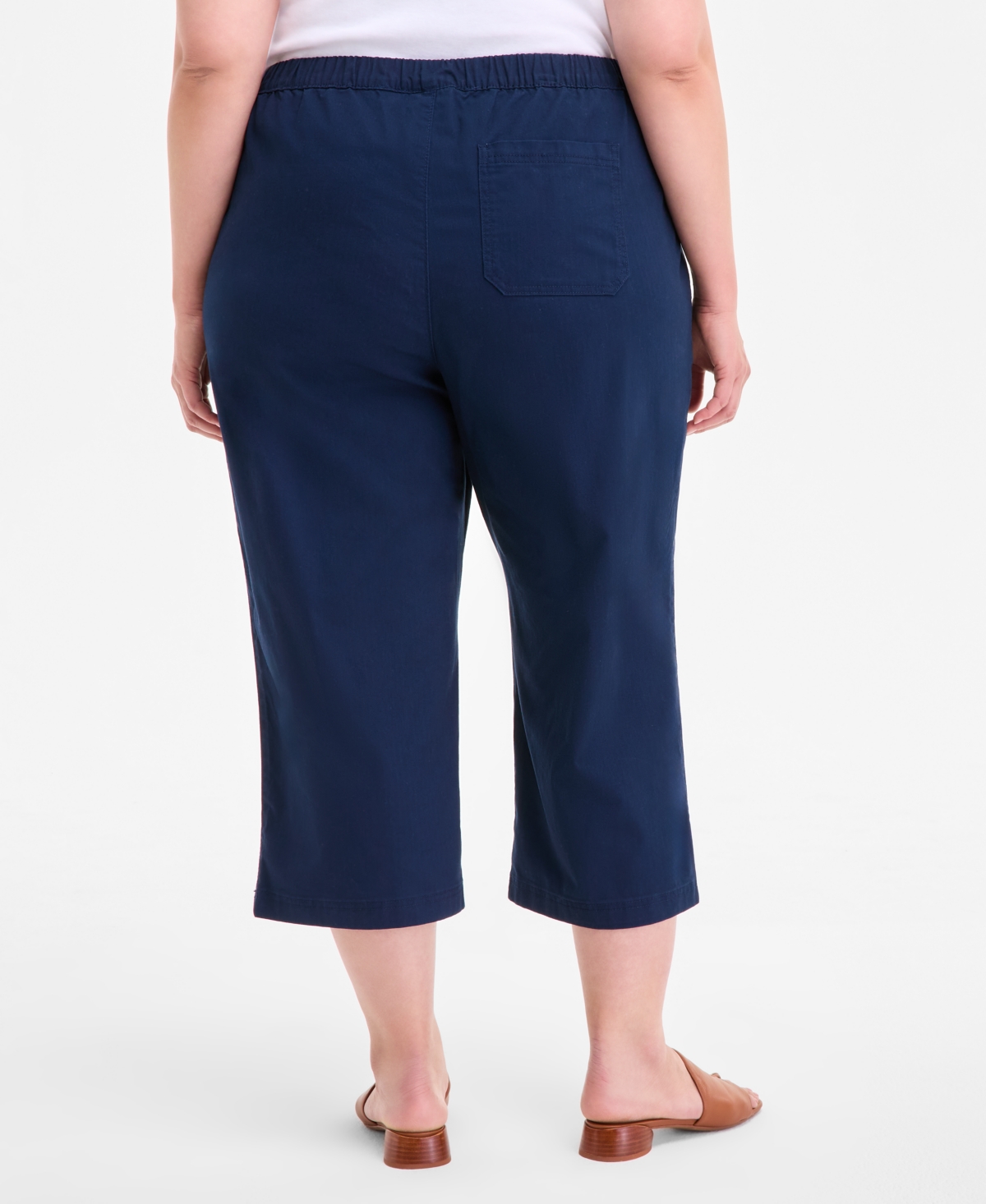 STYLE & CO PLUS SIZE PULL-ON CROPPED PANTS, EXCLUSIVELY AT MACY'S 