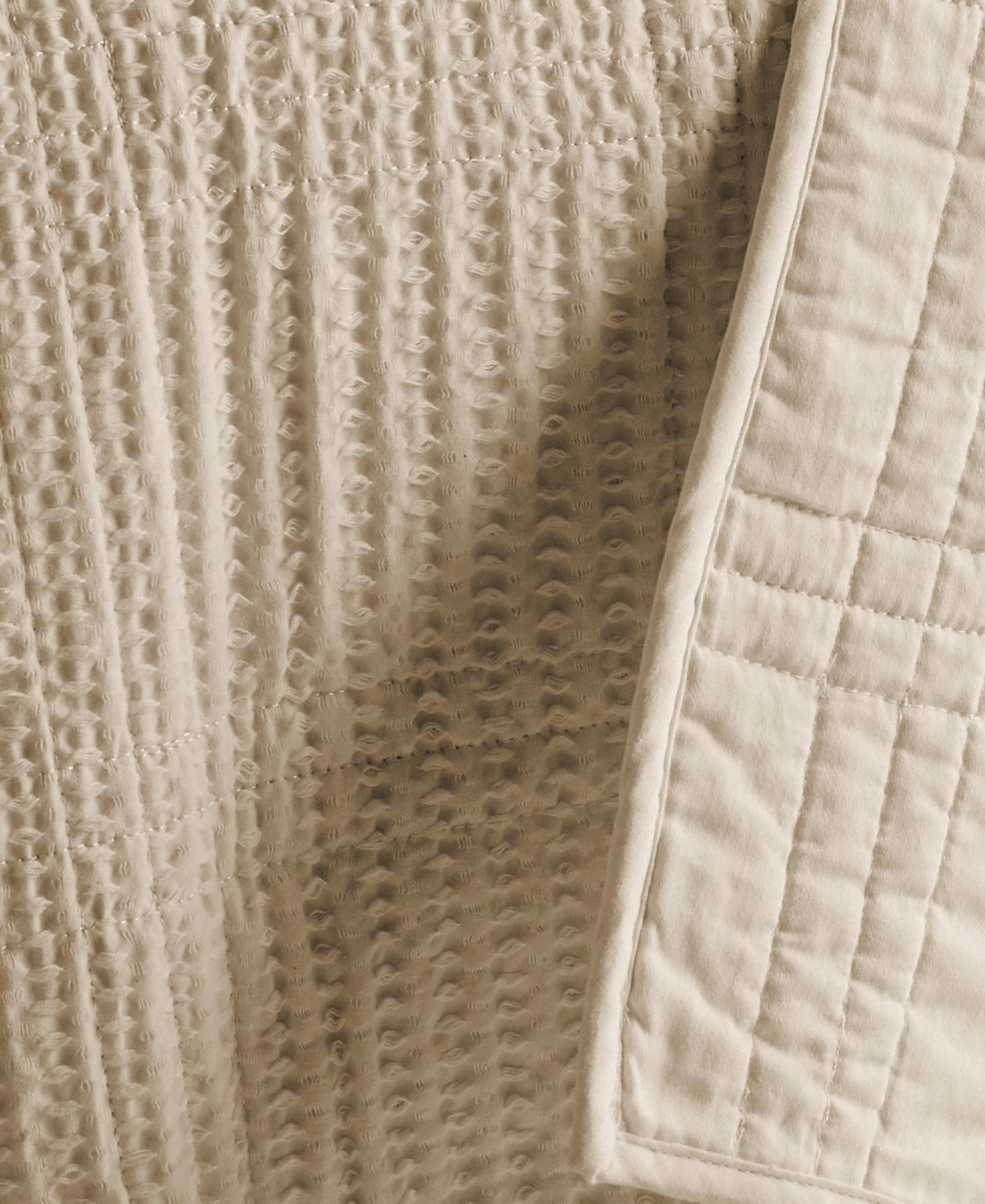 Levtex Cloud Waffle Textured Quilted Throw, 50" X 60"