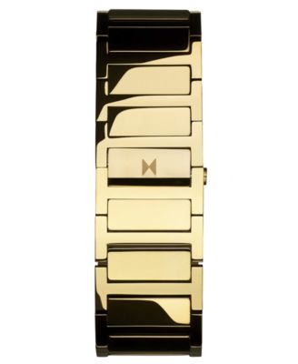Women's Marquee Square Gold Tone Stainless Steel Bracelet Watch, 22mm
