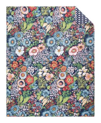 Night Garden Reversible Quilted Throw, 50" x 60"