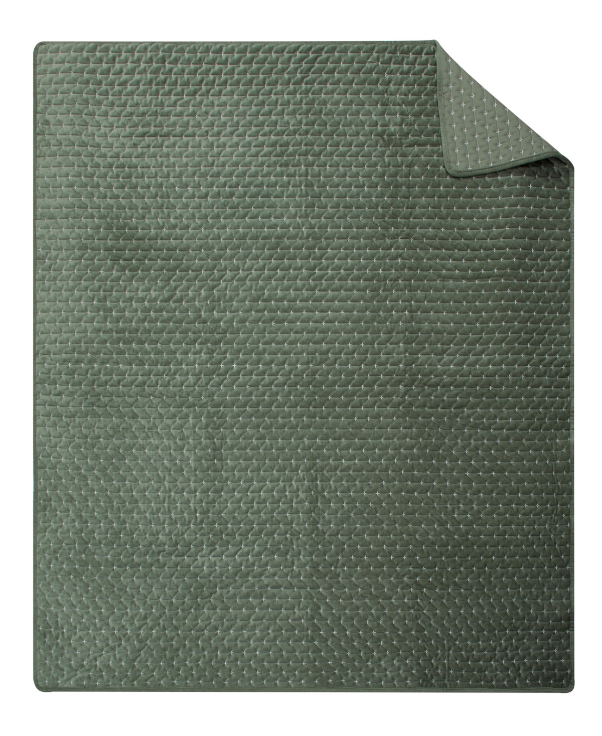 Levtex Velvet Stitch Reversible Quilted Throw, 50" X 60"