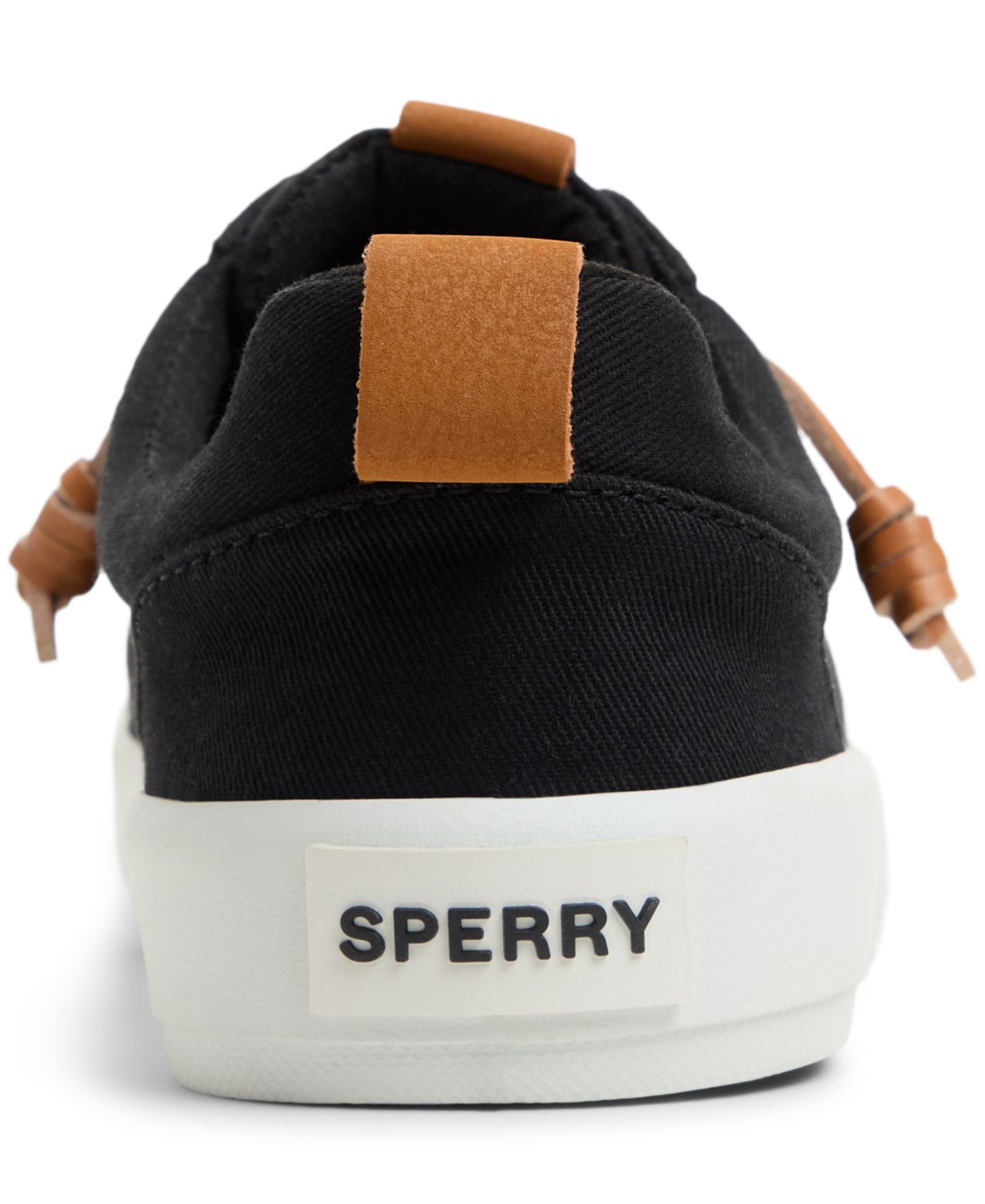 Женские кроссовки Sperry Bermuda Beach Twill Lace Up, цвет: Чёрный — фото 3