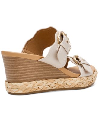 Women's Elio Double Buckle Wedge Sandals