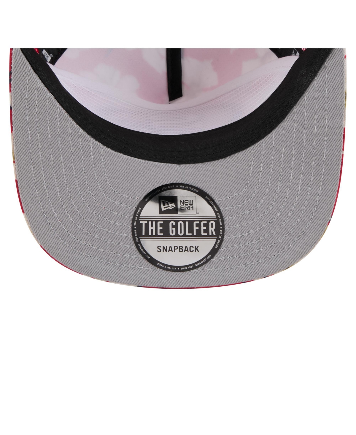 New Era Men's Scarlet San Francisco 49ers Adventure Pattern Golfer Snapback Hat In Scarlet