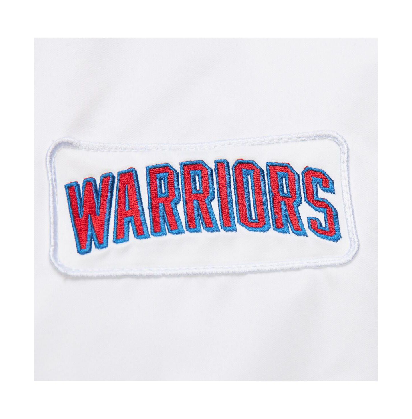 Мужская куртка Mitchell & Ness White Golden State Warriors Hardwood Classics Nights Team Leader Satin Full-Zip — фото 3