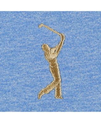 Women's Light Blue THE PLAYERS Melange Raglan Perth Quarter-Zip Top