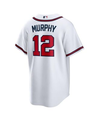 Men's White Sean Murphy Atlanta Braves Replica Player Jersey