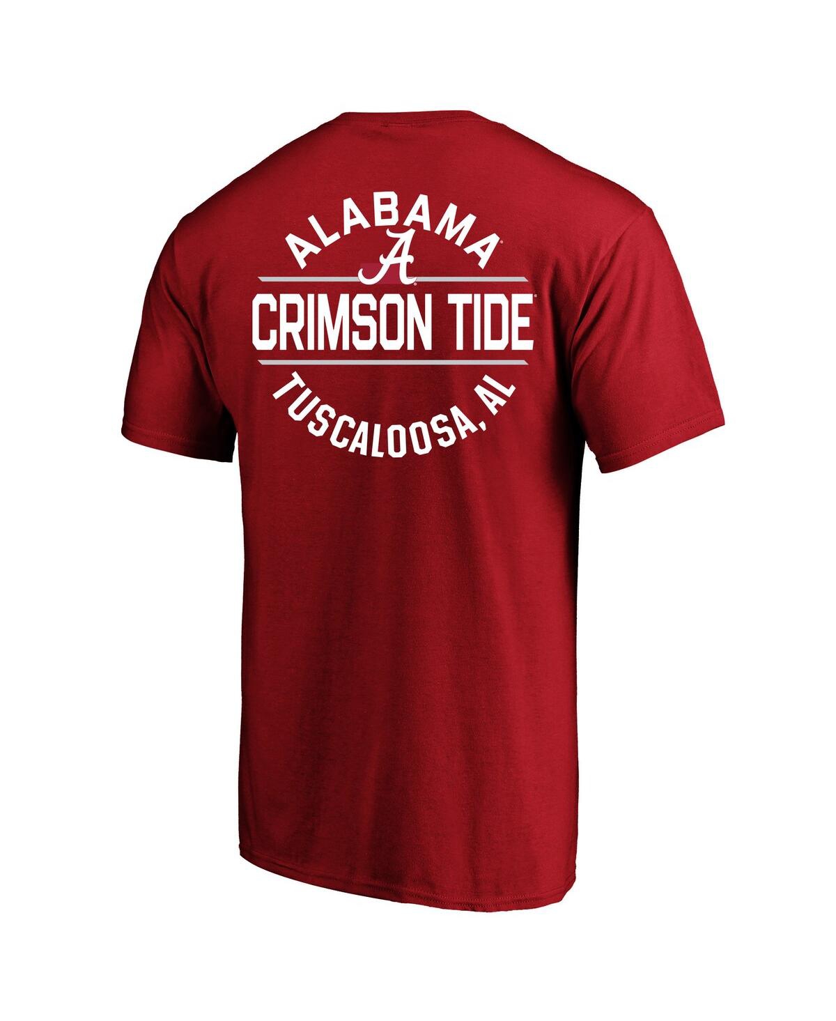 Fanatics Men's Crimson Alabama Crimson Tide Big Tall Fast Break 2 Hit T-shirt In Red