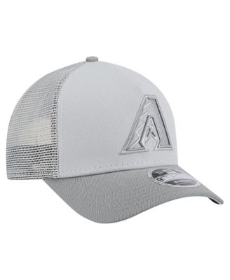 Men's Gray Arizona Diamondbacks Color Pack A-Frame 9FORTY Trucker Adjustable Hat