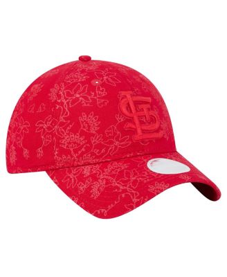 Women's Red St. Louis Cardinals Tonal Floral 9TWENTY Adjustable Hat