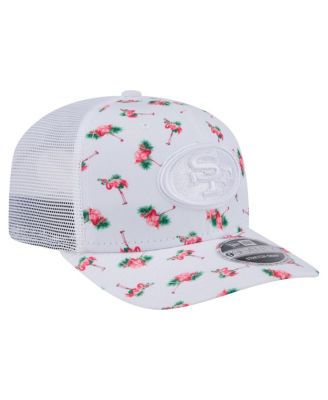 Men's White San Francisco 49ers Adventure Flamingo Pattern 9SEVENTY Stretch-Snap Hat