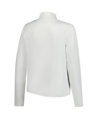 Women's White 2025 WM Phoenix Open Rose Jacquard Quarter-Zip Top