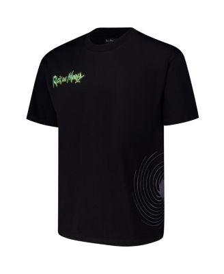 Men's Black Rick And Morty Art And Science Loose Fit T-Shirt