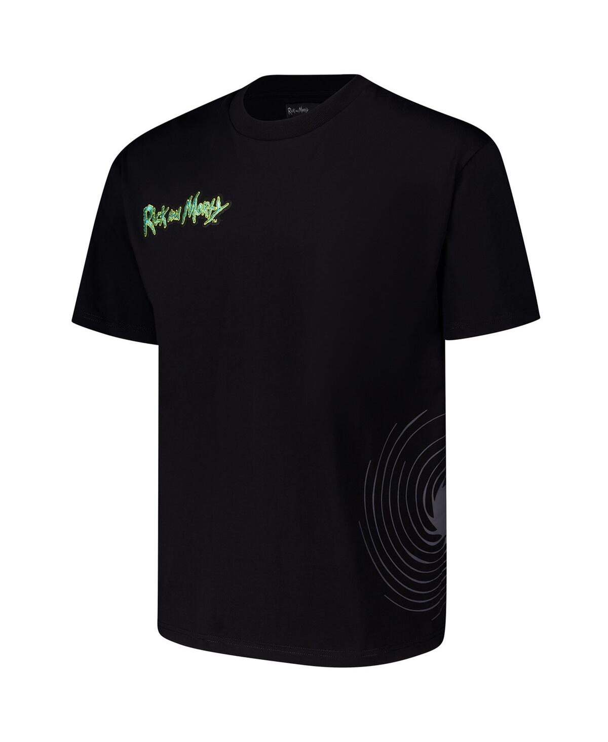 Freeze Max Men's Black Rick And Morty Art And Science Loose Fit T-shirt In Black