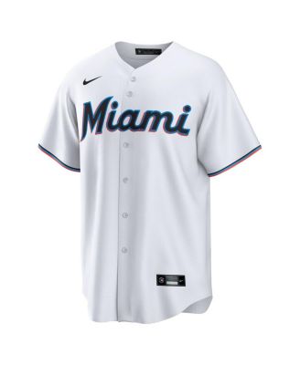 Men's Sandy Alcantara White Miami Marlins Replica Player Jersey