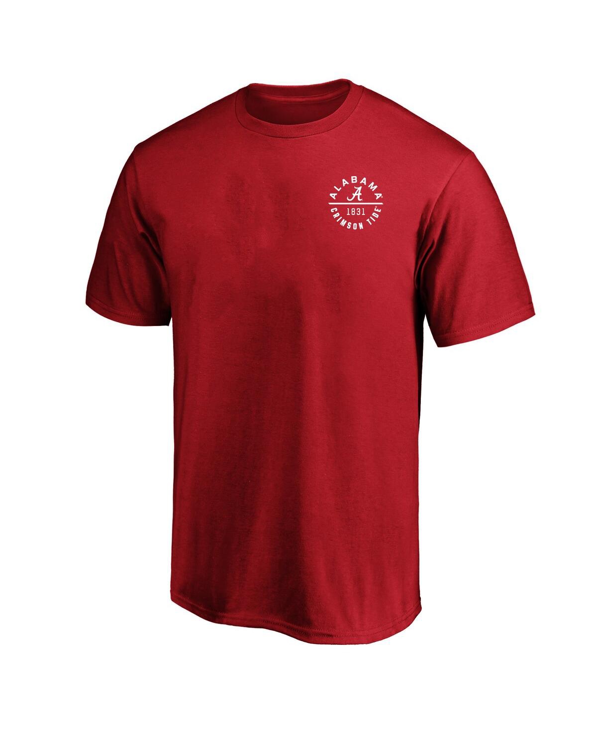 Fanatics Men's Crimson Alabama Crimson Tide Big Tall Fast Break 2 Hit T-shirt In Red