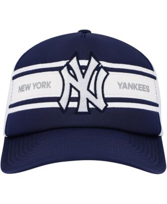 Men's Navy New York Yankees Sideline Trucker Adjustable Hat