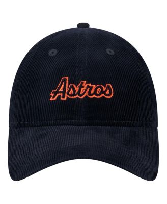 Women's Navy Houston Astros Corduroy 9TWENTY Adjustable Hat