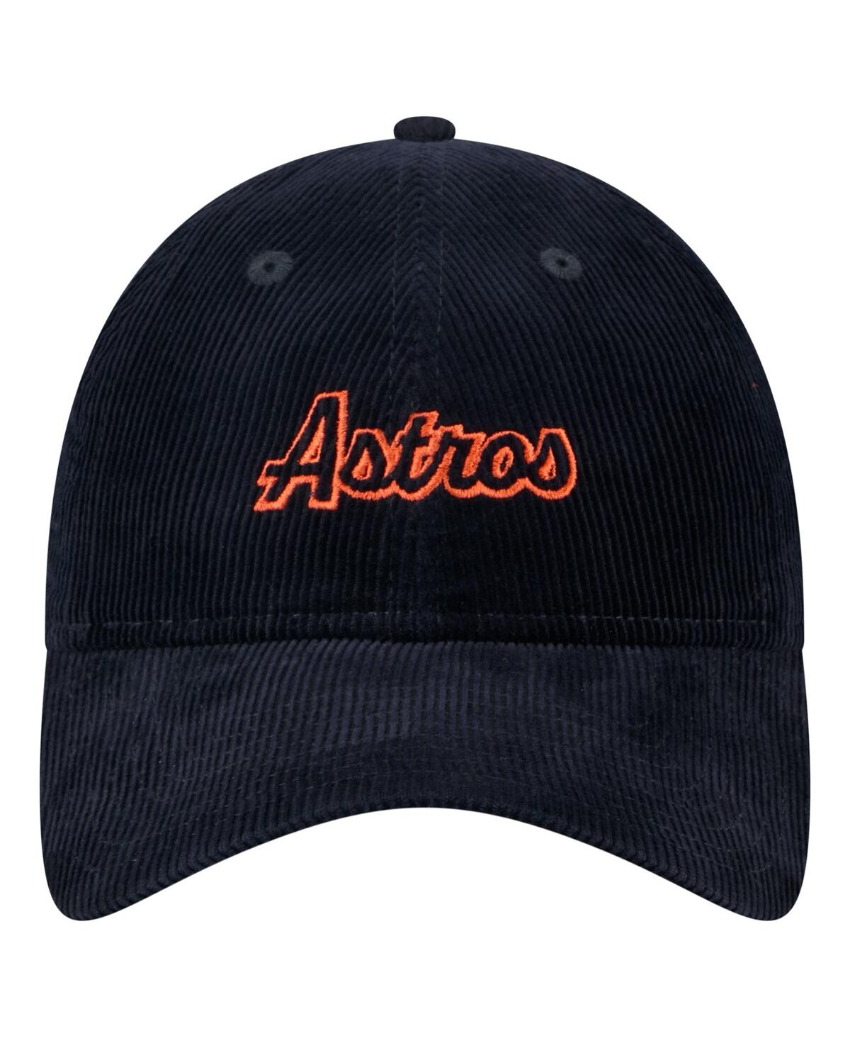 New Era Women's Navy Houston Astros Corduroy 9twenty Adjustable Hat In Navy