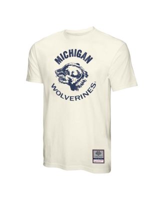 Men's Cream Michigan Wolverines Vintage Tone T-Shirt