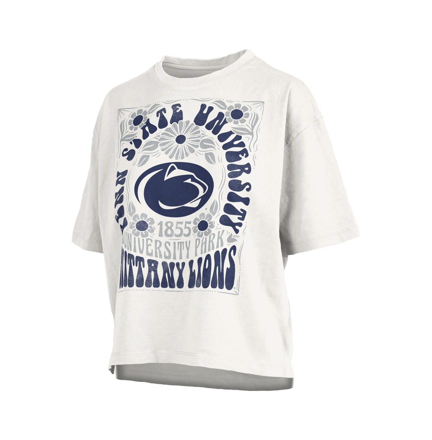 Женская футболка Pressbox White Penn State Nittany Lions Harmony Oversized — фото 3