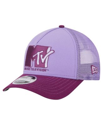 New Era - Men's Purple MTV Tonal 9FORTY Adjustable Trucker Hat