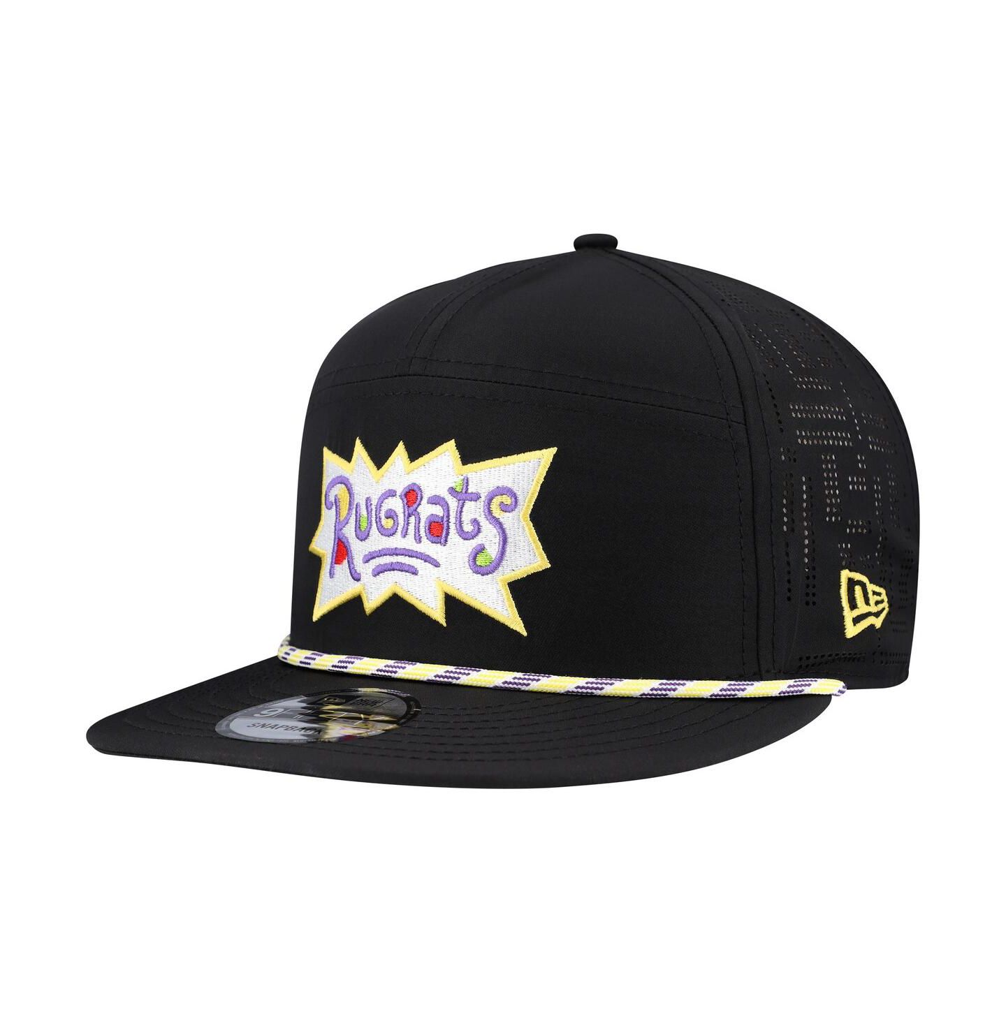 Мужская кепка New Era Black Rugrats Rope Trucker 9FIFTY Snapback Hat — фото 1