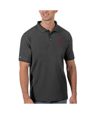 Antigua - Men's Anthracite Alabama Crimson Tide Legacy Pique Polo Shirt