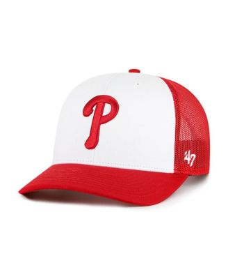 '47 Brand - White/Red Philadelphia Phillies Freshman Trucker Adjustable Hat