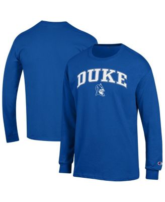 Champion - Men's&nbsp; Royal Duke Blue Devils Arch Over Logo Long Sleeve T-Shirt