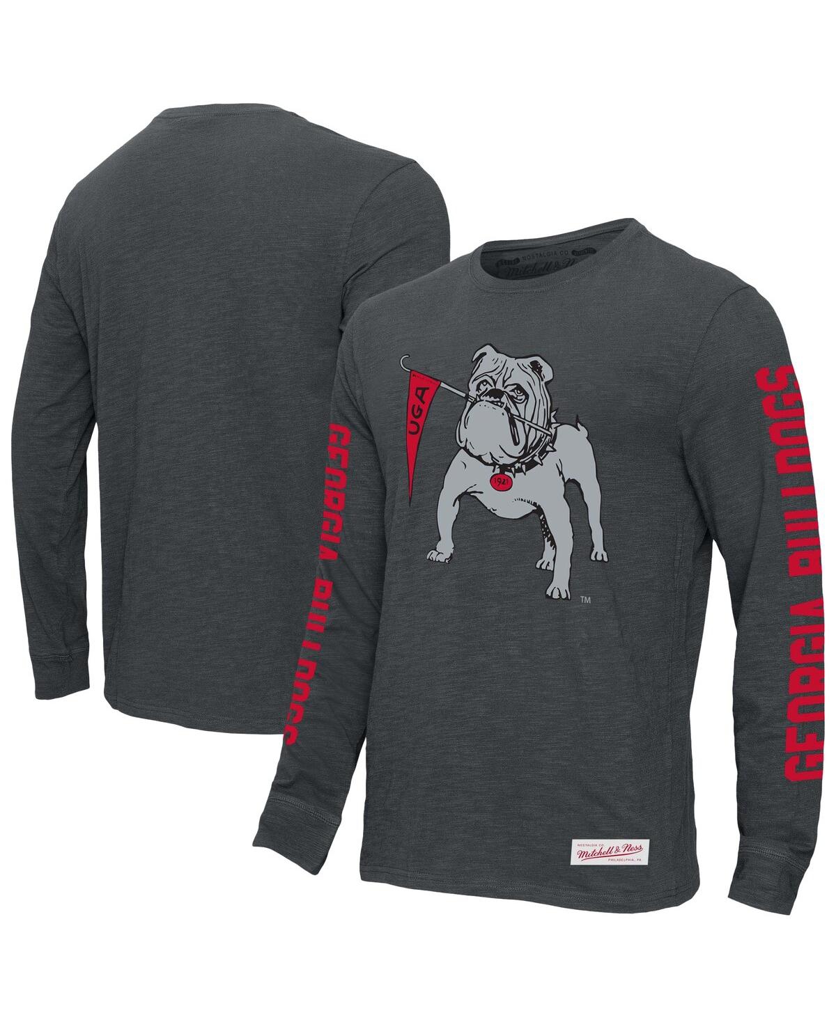 Mitchell & Ness Men's Charcoal Ohio State Buckeyes Team Pride Long Sleeve T-shirt In Charcoal