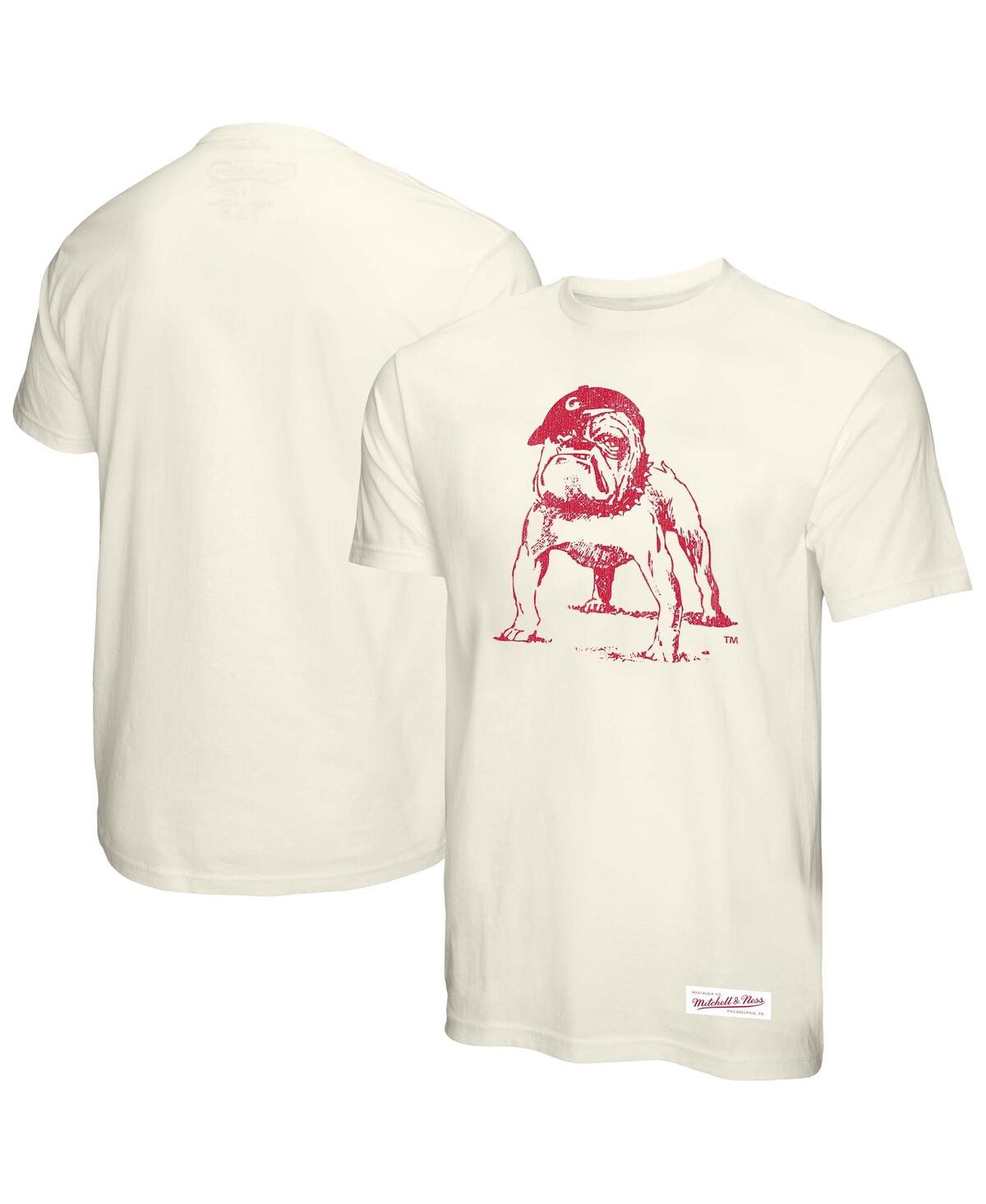 Mitchell & Ness Men's Cream Georgia Bulldogs Vintage Tone T-shirt In Cream