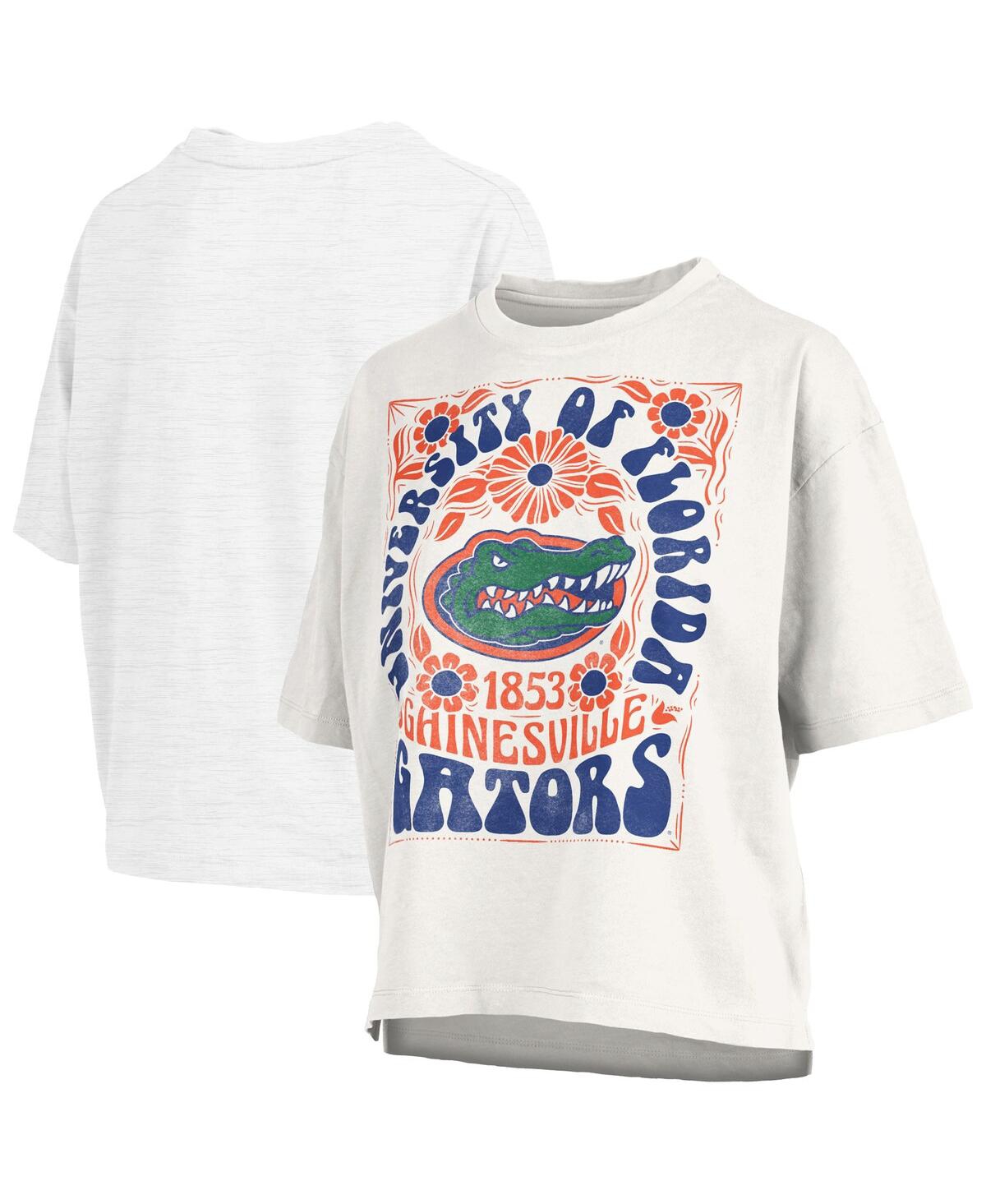 Pressbox Women's White Florida Gators Harmony Oversized T-shirt
