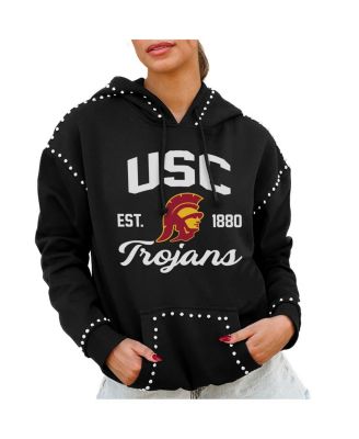 Gameday Couture - Women's Black USC Trojans Studded Pullover Hoodie