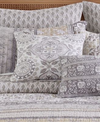 Lirelle Quilted Square Decorative Pillow, 18" x 18"